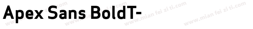 Apex Sans BoldT字体转换